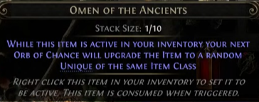 Omen of the Ancients poe2